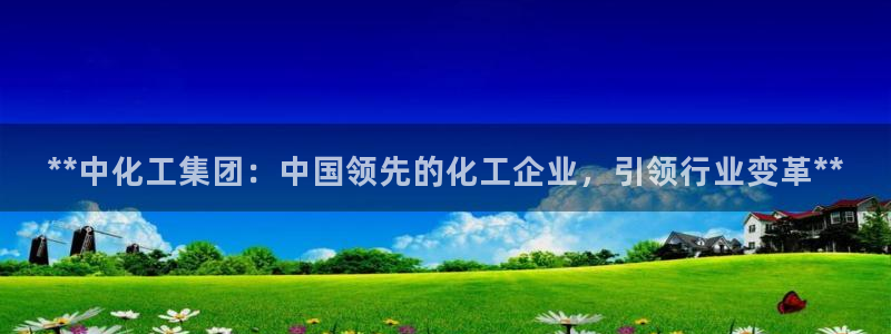 球盟会网页版：**中化工集团：中国领先的化工企业，引领行业变