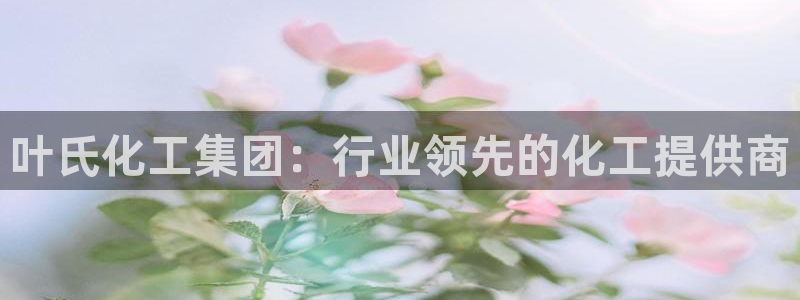 球盟会乐虎：叶氏化工集团：行业领先的化工提供商