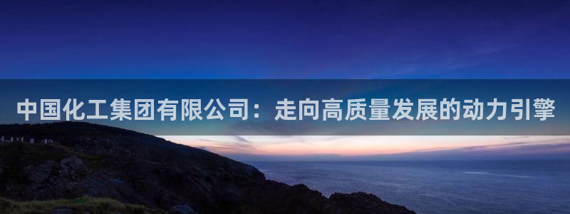 球盟会电子好下吗：中国化工集团有限公司：走向高质量发展的动力