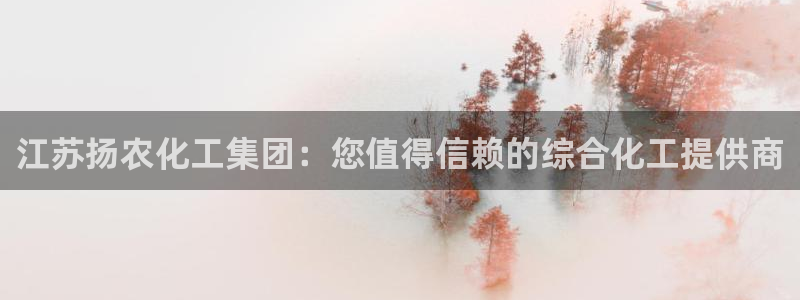 球盟会APP官网：江苏扬农化工集团：您值得信赖的综合化工提供