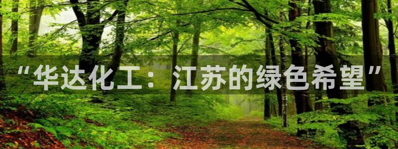 球盟会最新网：“华达化工：江苏的绿色希望”