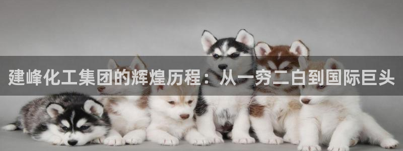 球盟会体育app官方网站：建峰化工集团的辉煌历程：从一穷二白