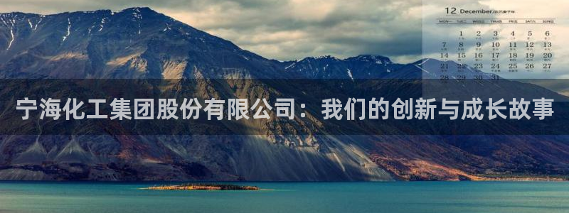 球盟会官网入口：宁海化工集团股份有限公司：我们的创新与成长故