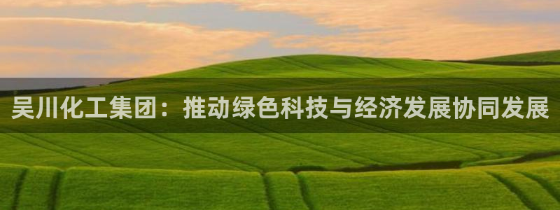 球盟会官方入口：吴川化工集团：推动绿色科技与经济发展协同发展