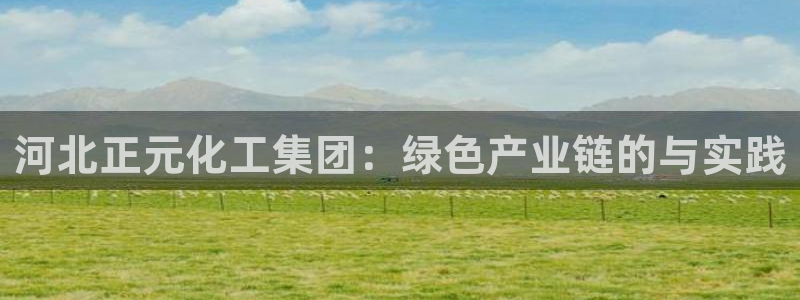 球盟会登陆中心：河北正元化工集团：绿色产业链的与实践