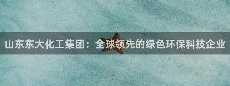 球盟会地址：山东东大化工集团：全球领先的